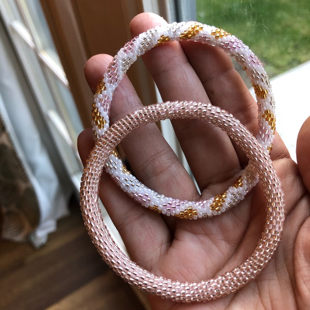 Rose gold NWT Sashka Co bracelets extended size